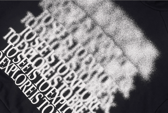 Labt Blur Structure Print Hoodie | Face 3 Face