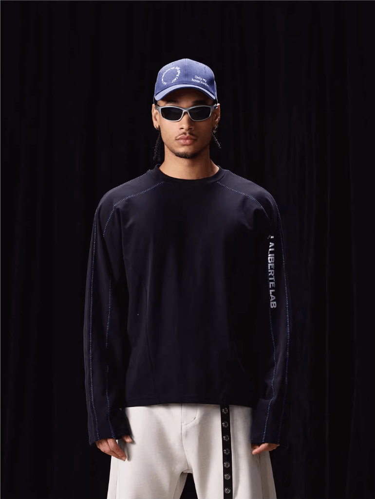 Labt Reflective Print Structure Long Sleeve Tee | Face 3 Face