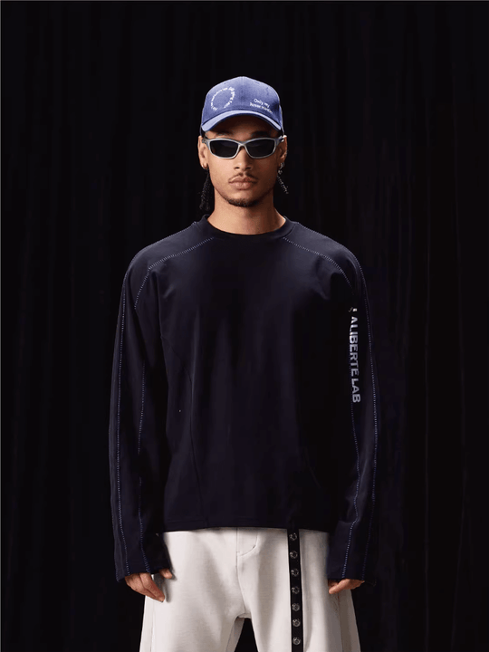 Labt Reflective Print Structure Long Sleeve Tee | Face 3 Face