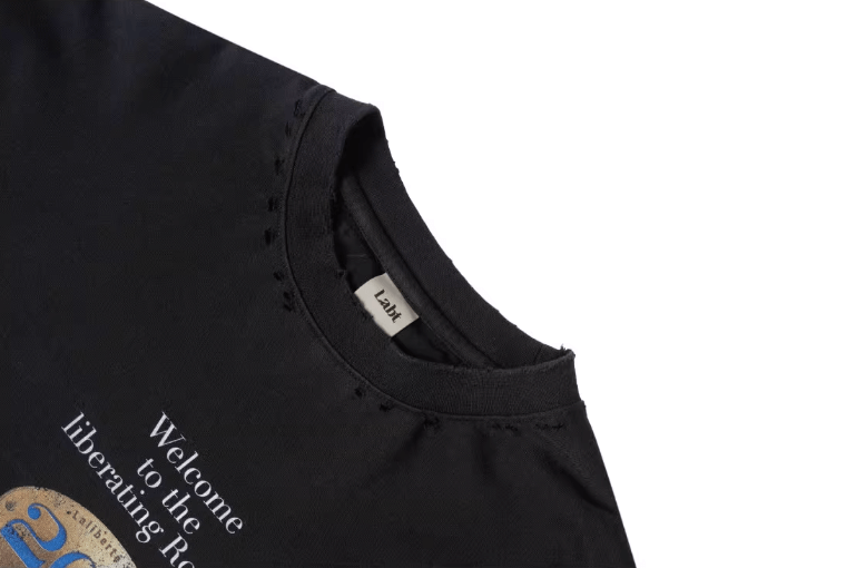 Labt Distressed Vintage Print Long Sleeve Tee | Face 3 Face