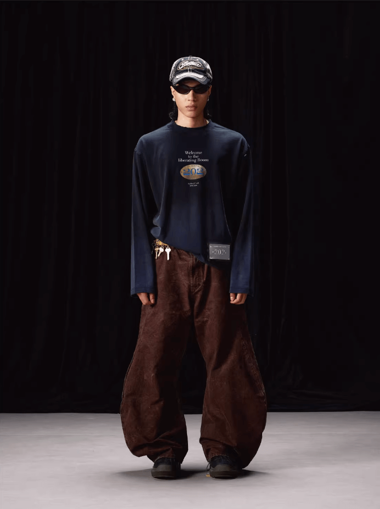 Labt Distressed Vintage Print Long Sleeve Tee | Face 3 Face