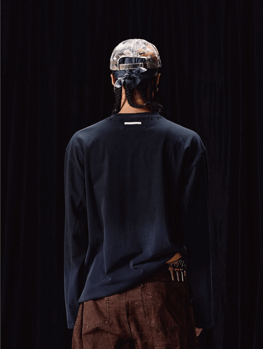 Labt Distressed Vintage Print Long Sleeve Tee | Face 3 Face