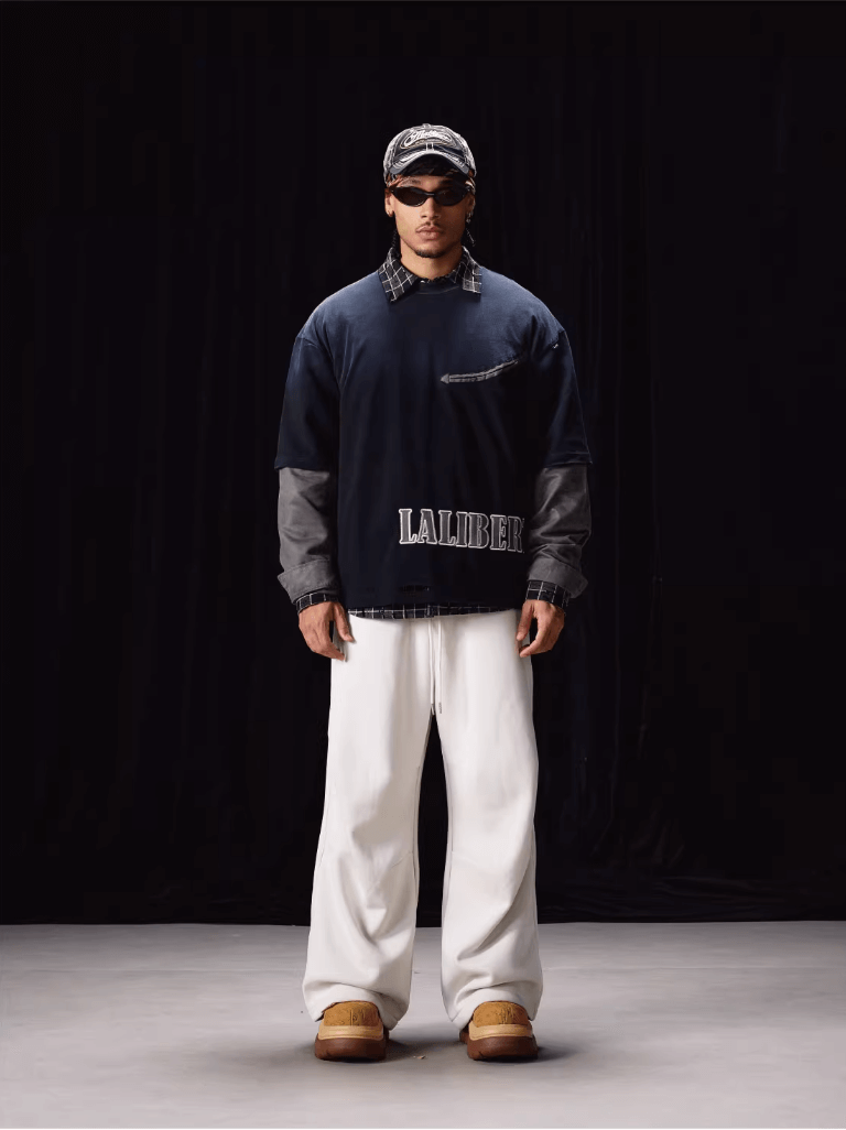 Labt Distressed Layered Long Sleeve Tee | Face 3 Face