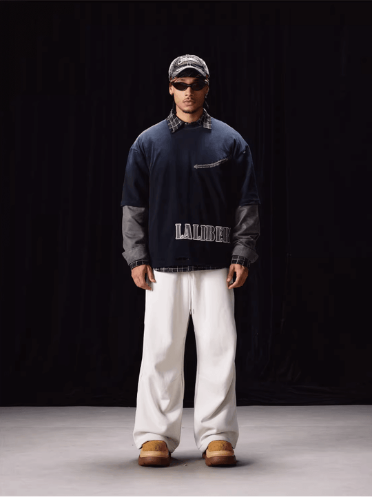 Labt Distressed Layered Long Sleeve Tee | Face 3 Face