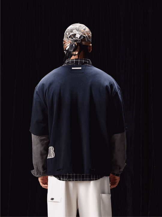 Labt Distressed Layered Long Sleeve Tee | Face 3 Face