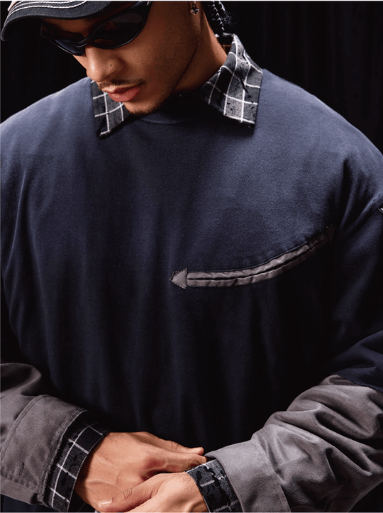 Labt Distressed Layered Long Sleeve Tee | Face 3 Face