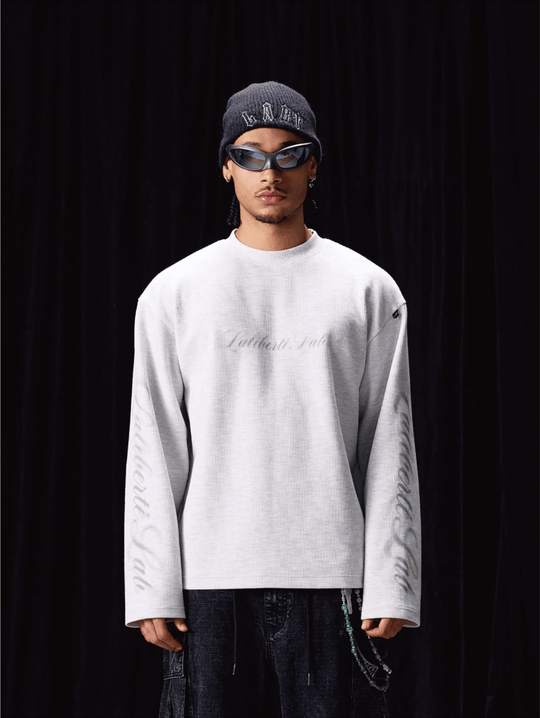 Labt Waffle Print Long Sleeve Tee | Face 3 Face