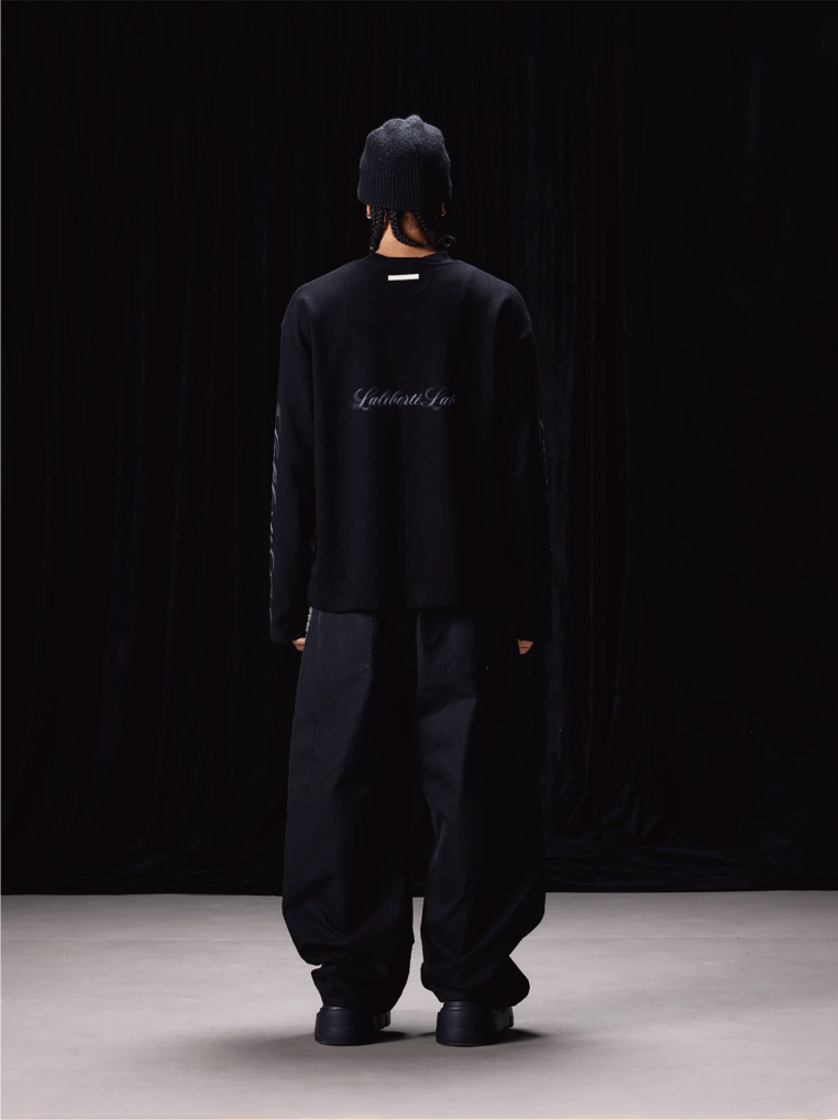 Labt Waffle Print Long Sleeve Tee | Face 3 Face