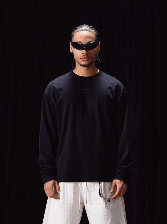 Labt Loose Basic Long Sleeve Tee | Face 3 Face
