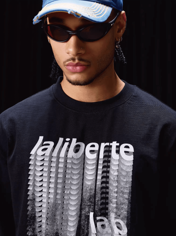 Labt Distressed Print Long Sleeve Tee | Face 3 Face