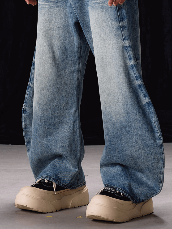 Labt Washed Baggy Machete Jeans | Face 3 Face