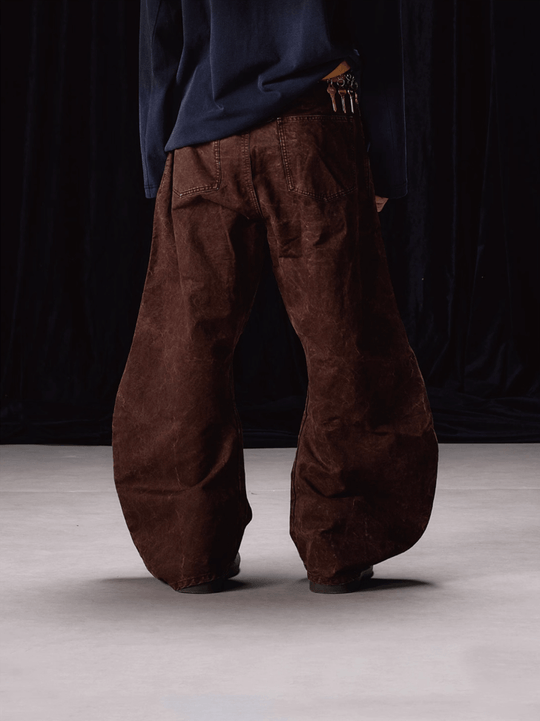 Labt Washed Coffee Baggy Machete Jeans | Face 3 Face