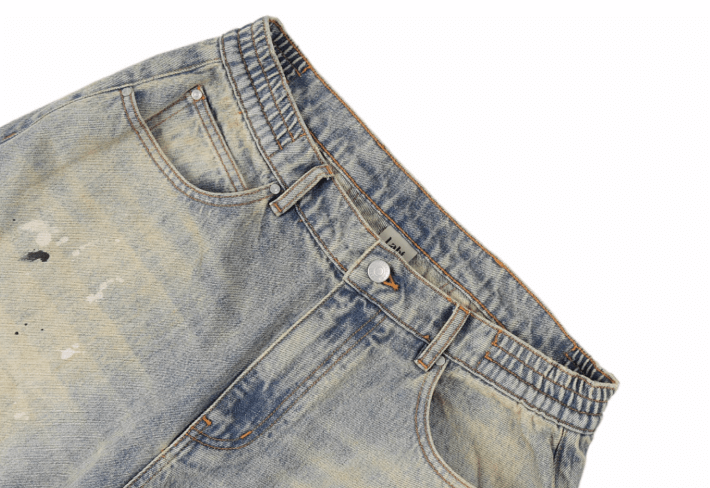 Labt Splash Ink Washed Baggy Jeans | Face 3 Face