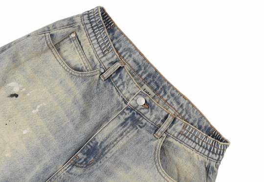 Labt Splash Ink Washed Baggy Jeans | Face 3 Face