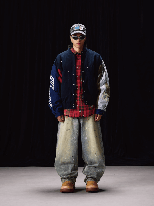 Labt Splash Ink Washed Baggy Jeans | Face 3 Face