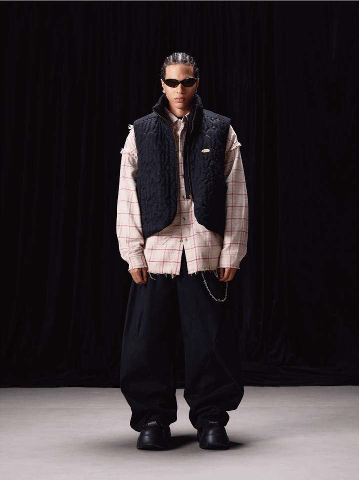 Labt Split Structured Baggy Pants | Face 3 Face