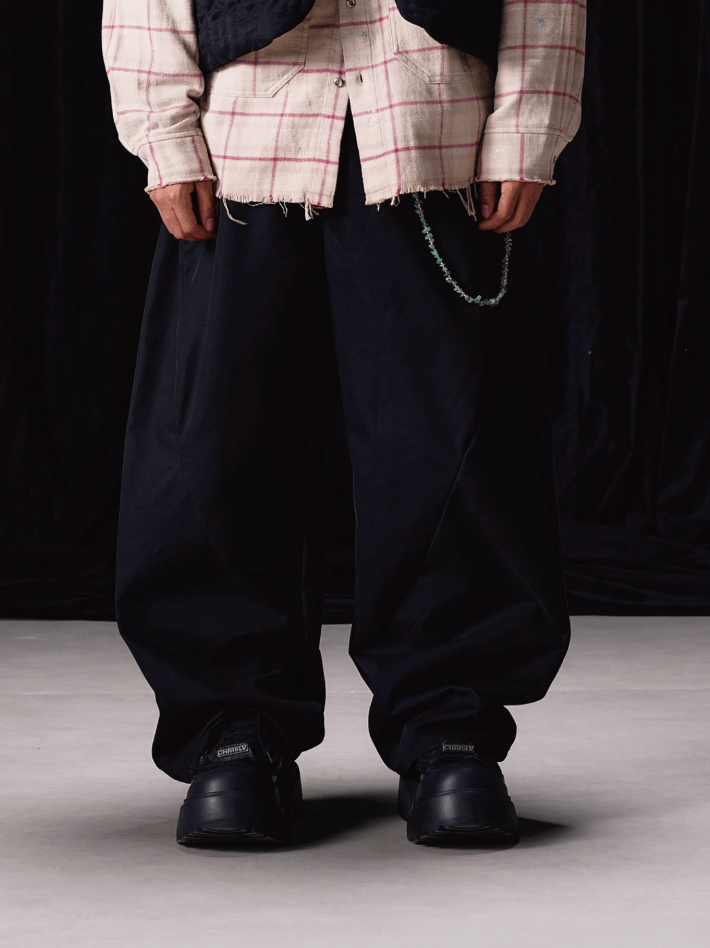 Labt Split Structured Baggy Pants | Face 3 Face