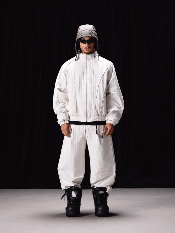 Labt Patchwork Structured Track Pants | Face 3 Face