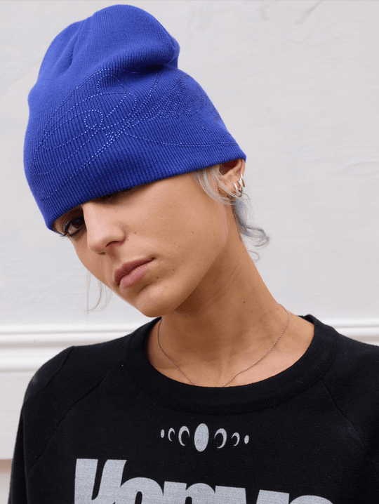 KARMANISTIC Rhinestone Knit Beanie | Face 3 Face