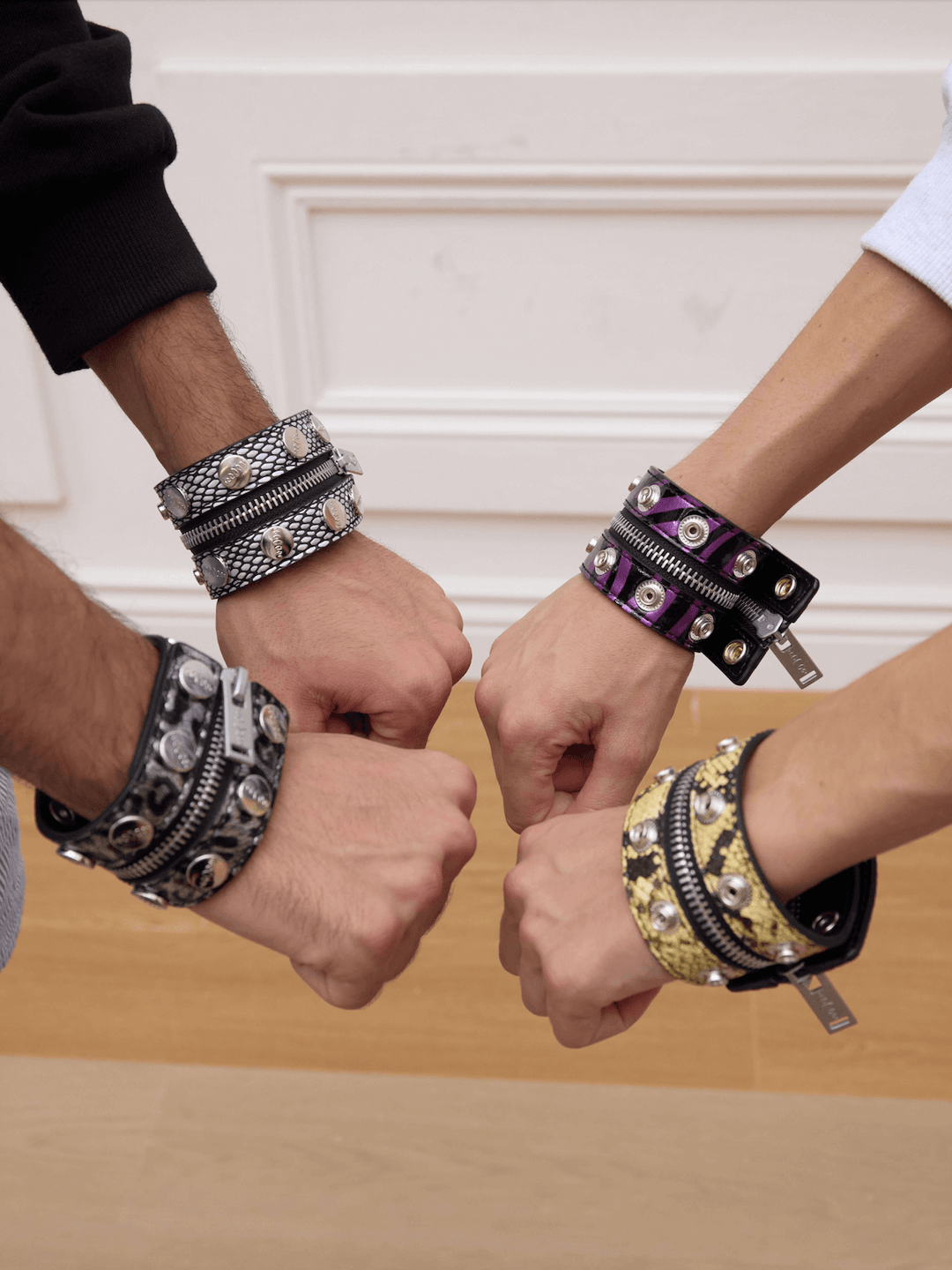 KARMANISTIC Original Punk Zipper Bracelet | Face 3 Face