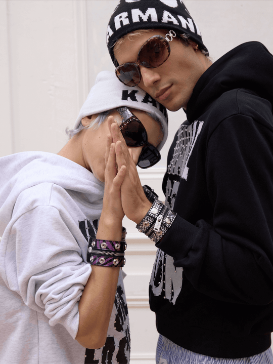 KARMANISTIC Original Punk Zipper Bracelet | Face 3 Face