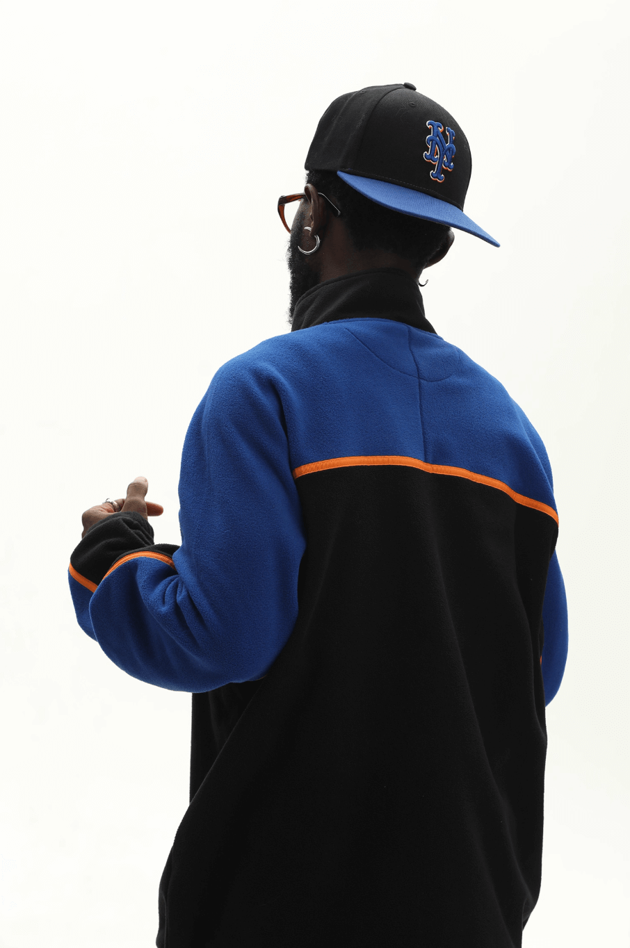 UNTILWERICH Half Zip Color Block Fleece Sweatshirt