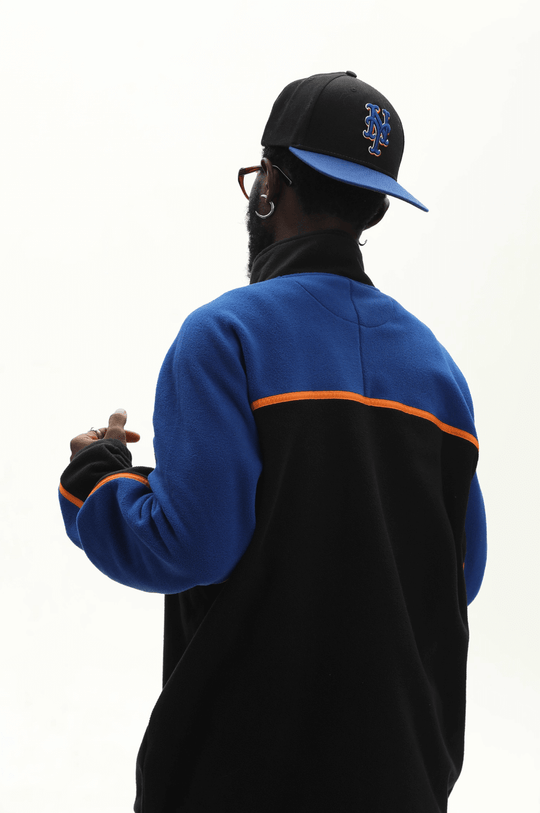 UNTILWERICH Half Zip Color Block Fleece Sweatshirt