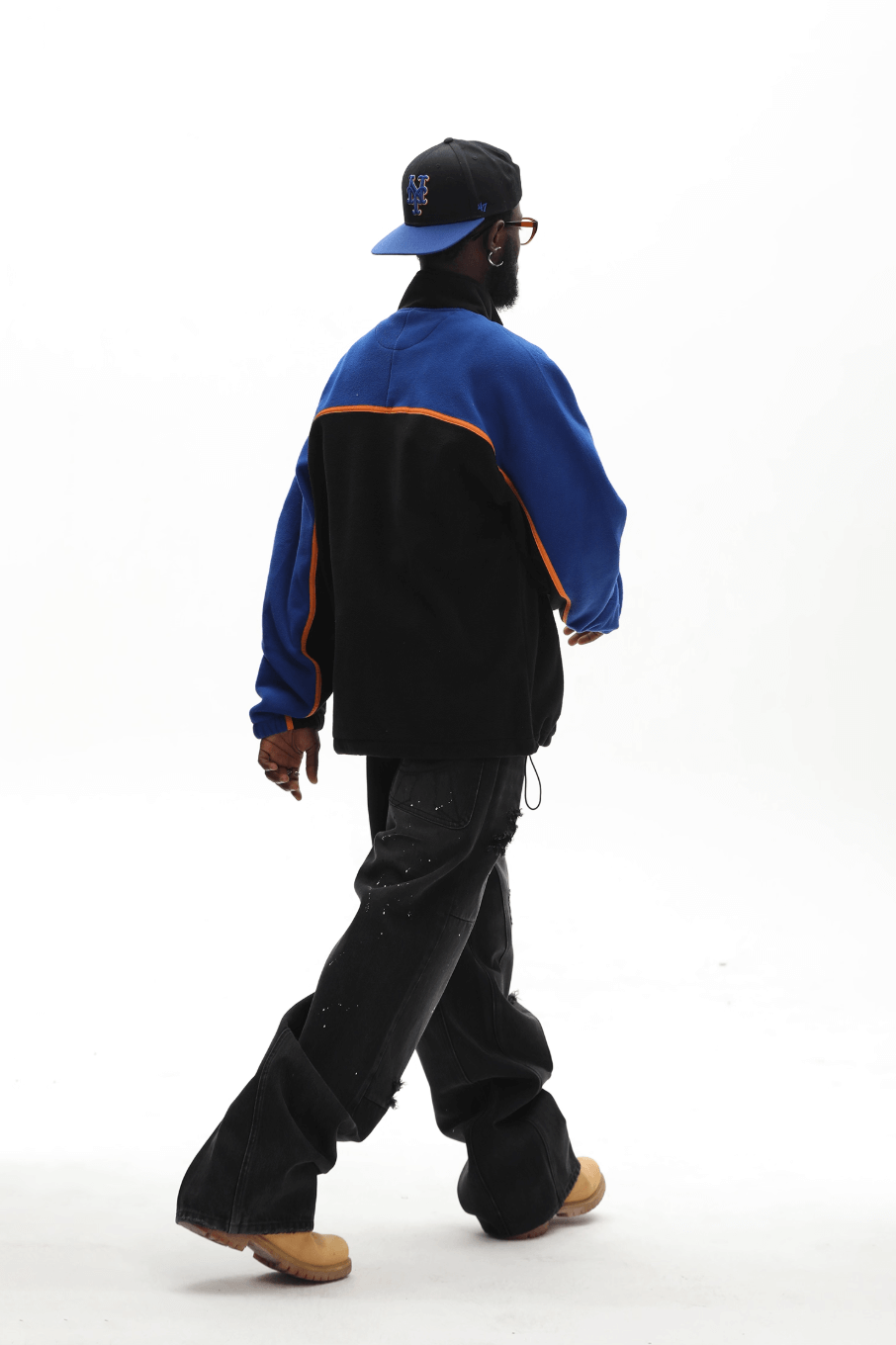 UNTILWERICH Half Zip Color Block Fleece Sweatshirt