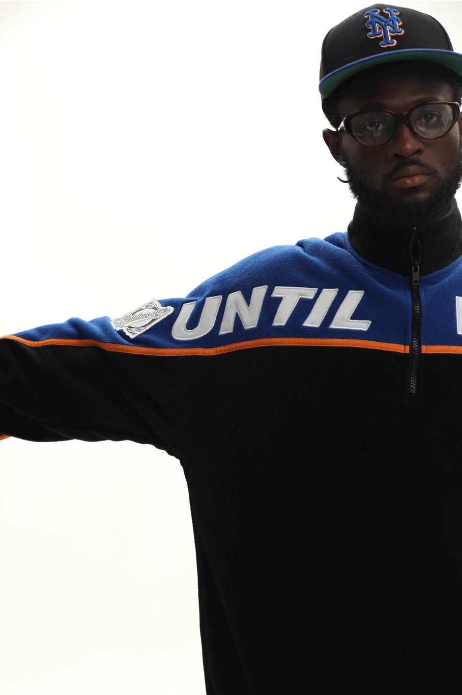 UNTILWERICH Half Zip Color Block Fleece Sweatshirt