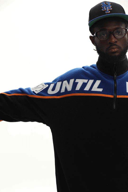 UNTILWERICH Half Zip Color Block Fleece Sweatshirt