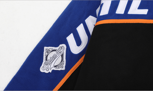 UNTILWERICH Half Zip Color Block Fleece Sweatshirt