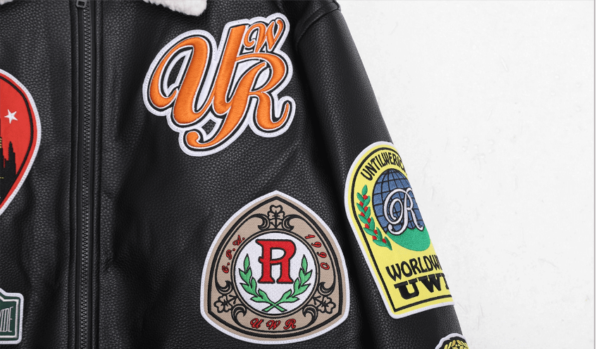 UNTILWERICH PU Leather Fleece Lined Bomber Jacket