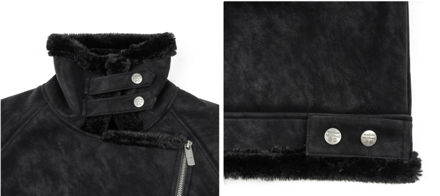 ANTIDOTE Faux Suede Double Rider Biker Jacket | Face 3 Face