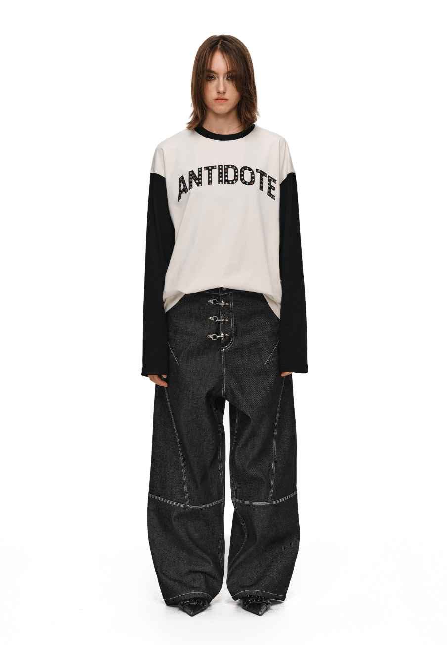 ANTIDOTE 3D Cut Stitched Denim Jeans | Face 3 Face