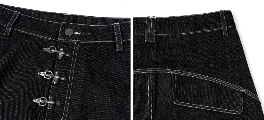 ANTIDOTE 3D Cut Stitched Denim Jeans | Face 3 Face