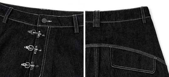 ANTIDOTE 3D Cut Stitched Denim Jeans | Face 3 Face