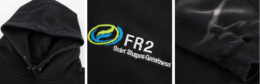 F2CE Tie Dye Distressed Embroidered Hoodie | Face 3 Face