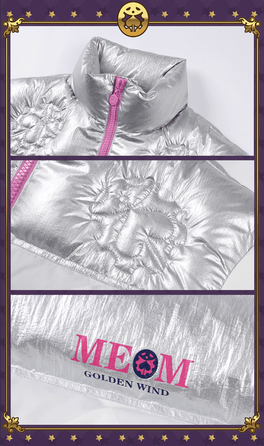 MEDM × JOJO Color Block Diamond Plaid Down Jacket | Face 3 Face