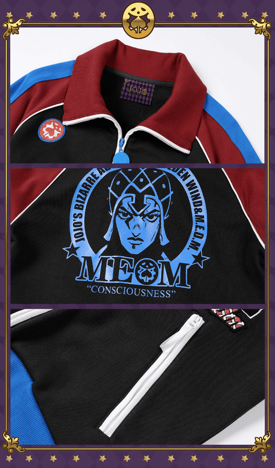 MEDM × JOJO Color Block High Neck Track Jacket | Face 3 Face