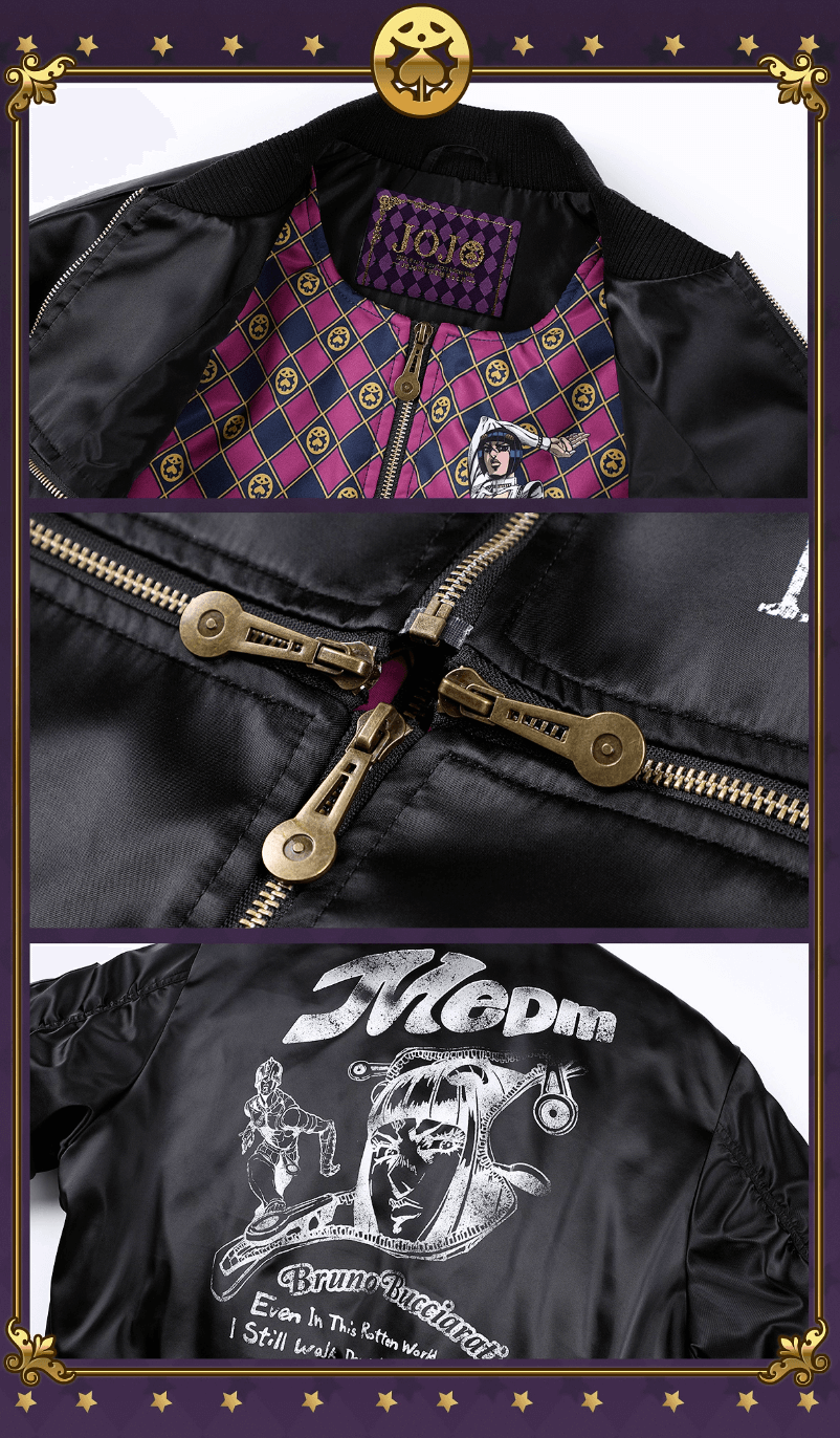 MEDM × JOJO Multi Zip Bomber Jacket | Face 3 Face