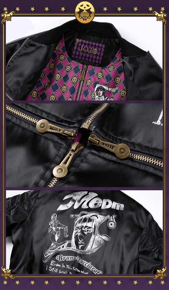 MEDM × JOJO Multi Zip Bomber Jacket | Face 3 Face