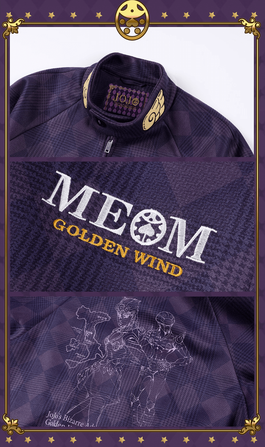 MEDM × JOJO Diamond Plaid Harrington Jacket | Face 3 Face