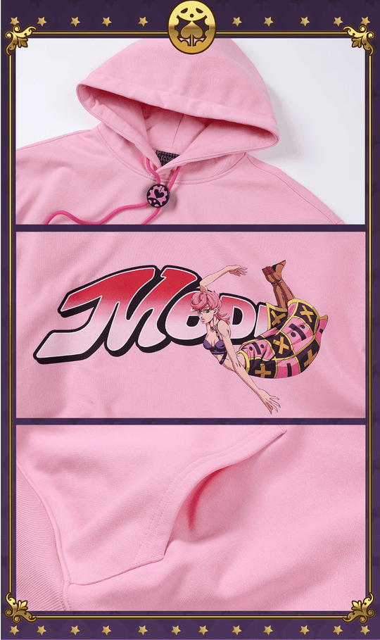 MEDM × JOJO Accent Drawstring Print Hoodie | Face 3 Face