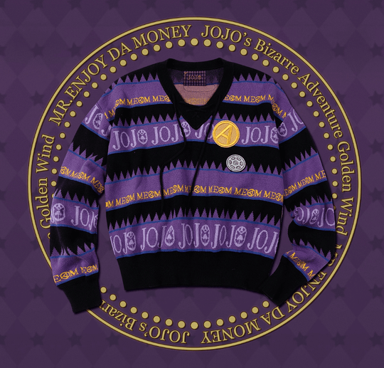 MEDM × JOJO Striped V Neck Knit Sweater | Face 3 Face