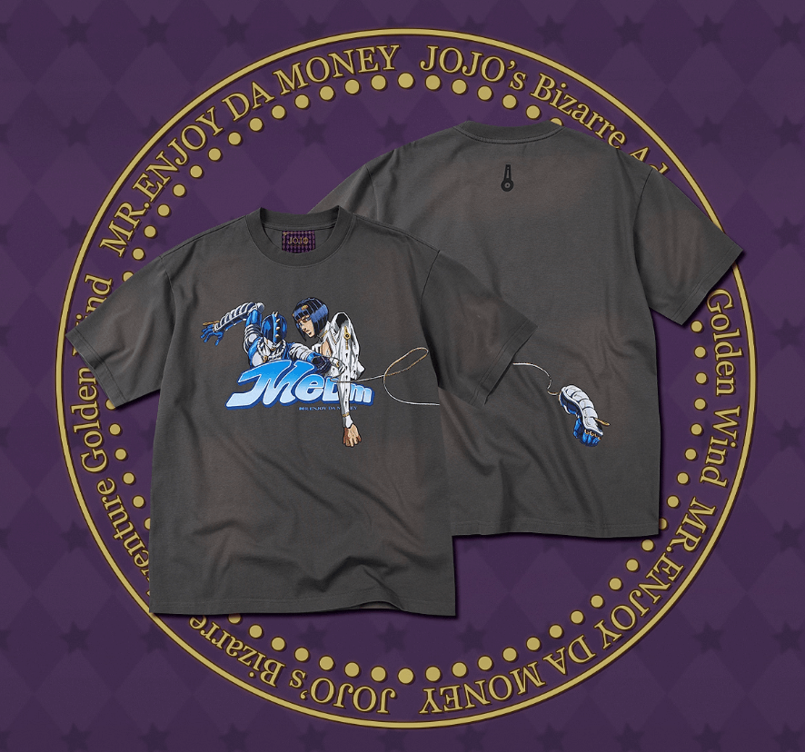 MEDM × JOJO Washed Distressed Character Print Tee | Face 3 Face