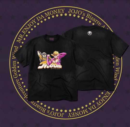 MEDM × JOJO Washed Distressed Character Print Tee | Face 3 Face