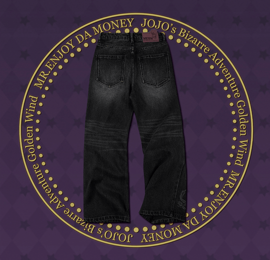 MEDM × JOJO Icon Embroidery Washed Distressed Jeans | Face 3 Face