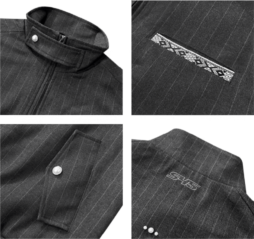 S45 Pearl Embellished Harrington Jacket | Face 3 Face