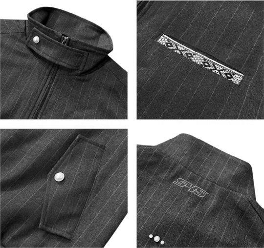 S45 Pearl Embellished Harrington Jacket | Face 3 Face