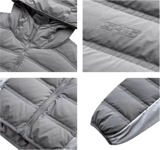 S45 Two Tone Double Stitched Lightweight Down Jacket | Face 3 Face